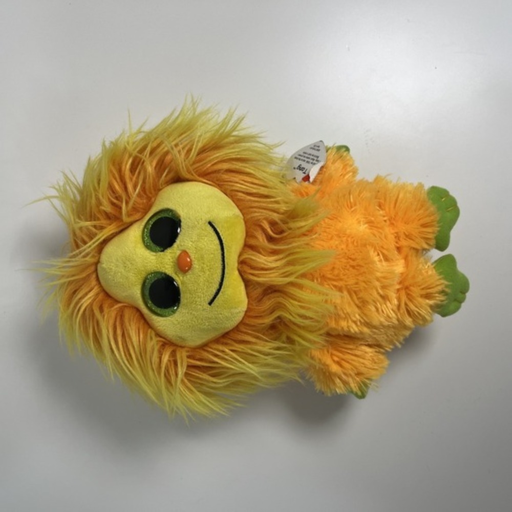 TY FRIZZYS TANG BOOs MEDโ 10" Shake it up Hair Orange Hair Plush Toy WITH TAG